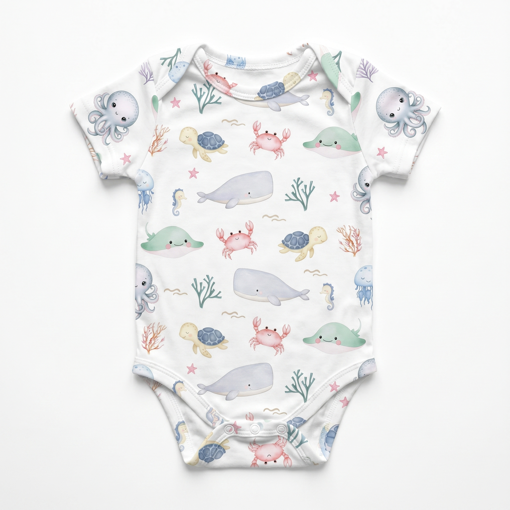 Bodysuit in Sea Animals