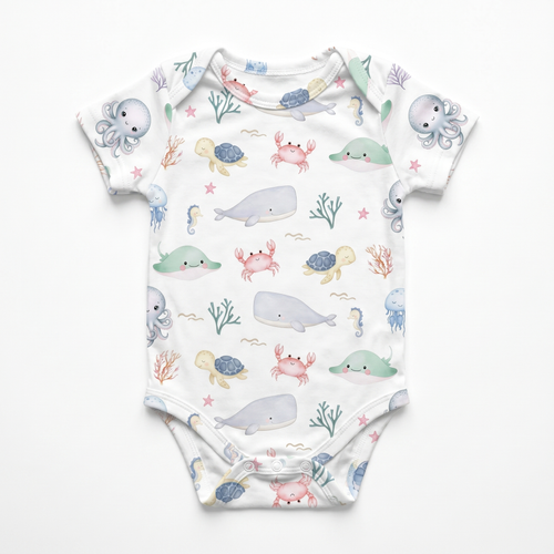 Bodysuit in Sea Animals