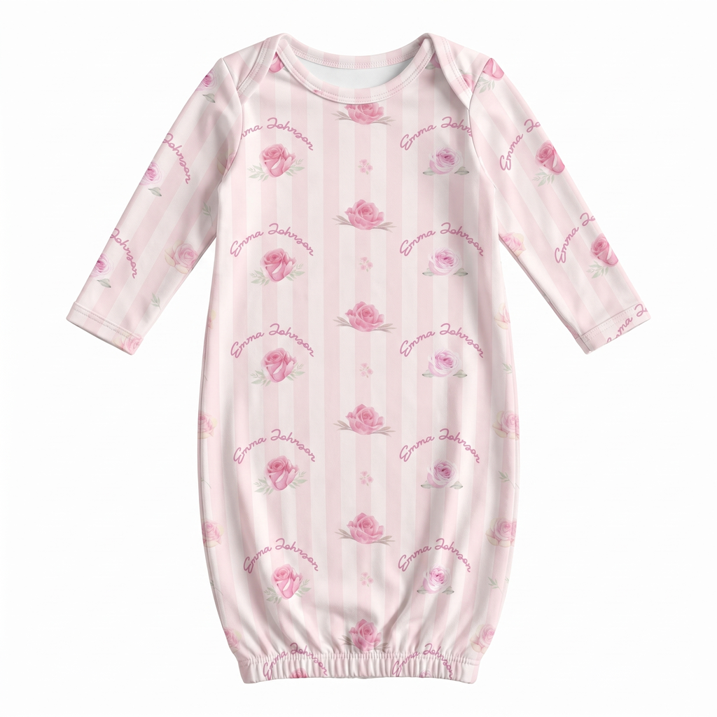 Personalized Sleep Gown in Rosy