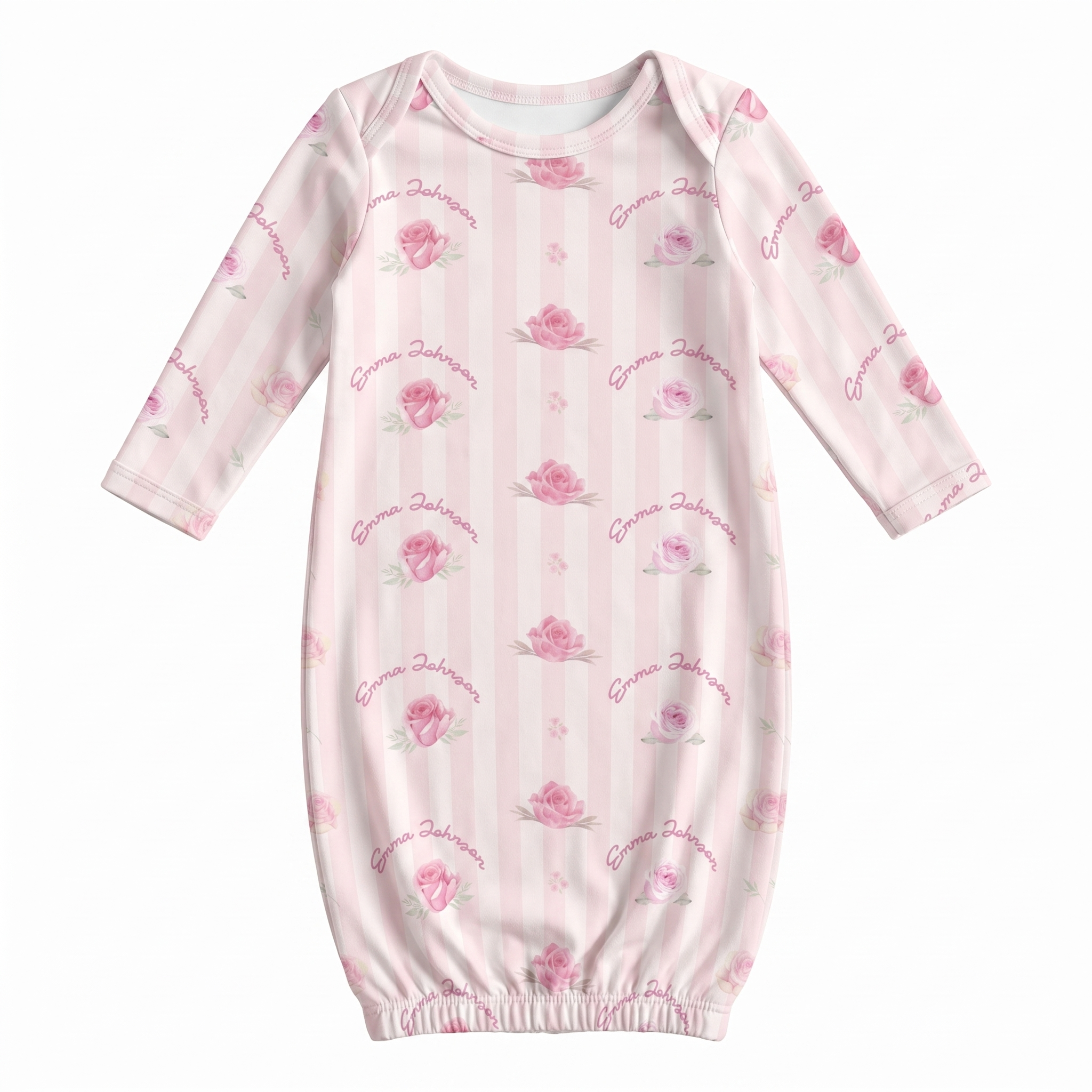 Personalized Sleep Gown in Rosy