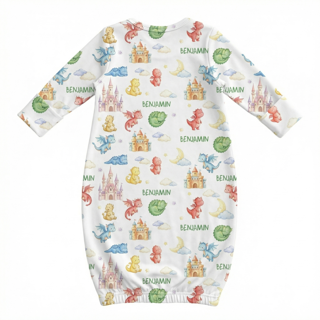 Personalized Sleep Gown in Dragon Kingdom