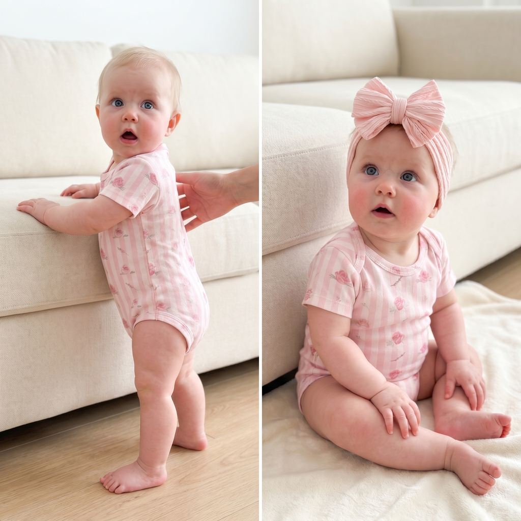 Bodysuit in Rosy