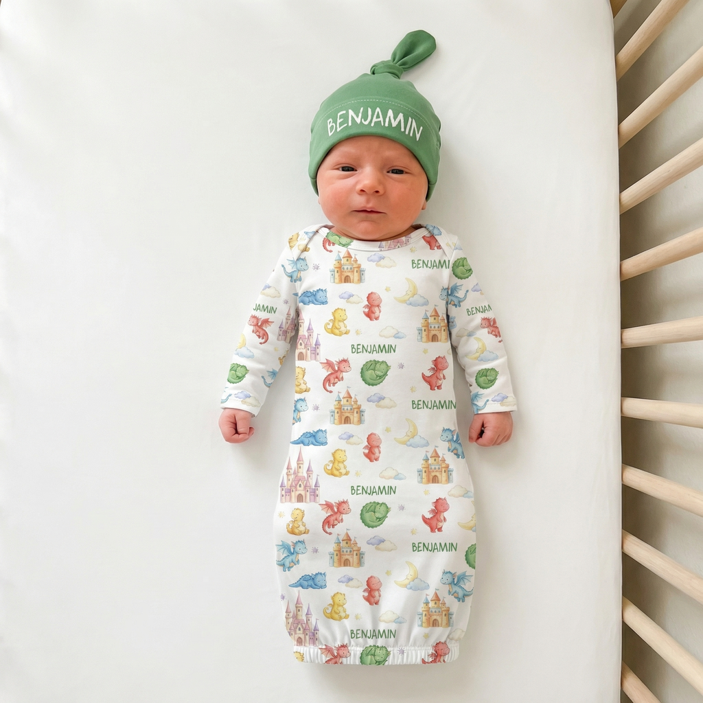 Personalized Sleep Gown in Dragon Kingdom