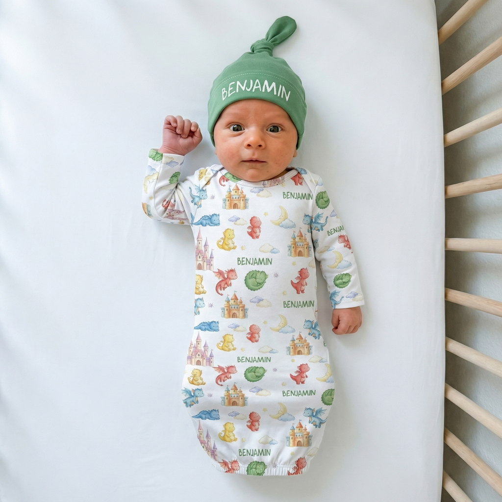 Personalized Sleep Gown in Dragon Kingdom