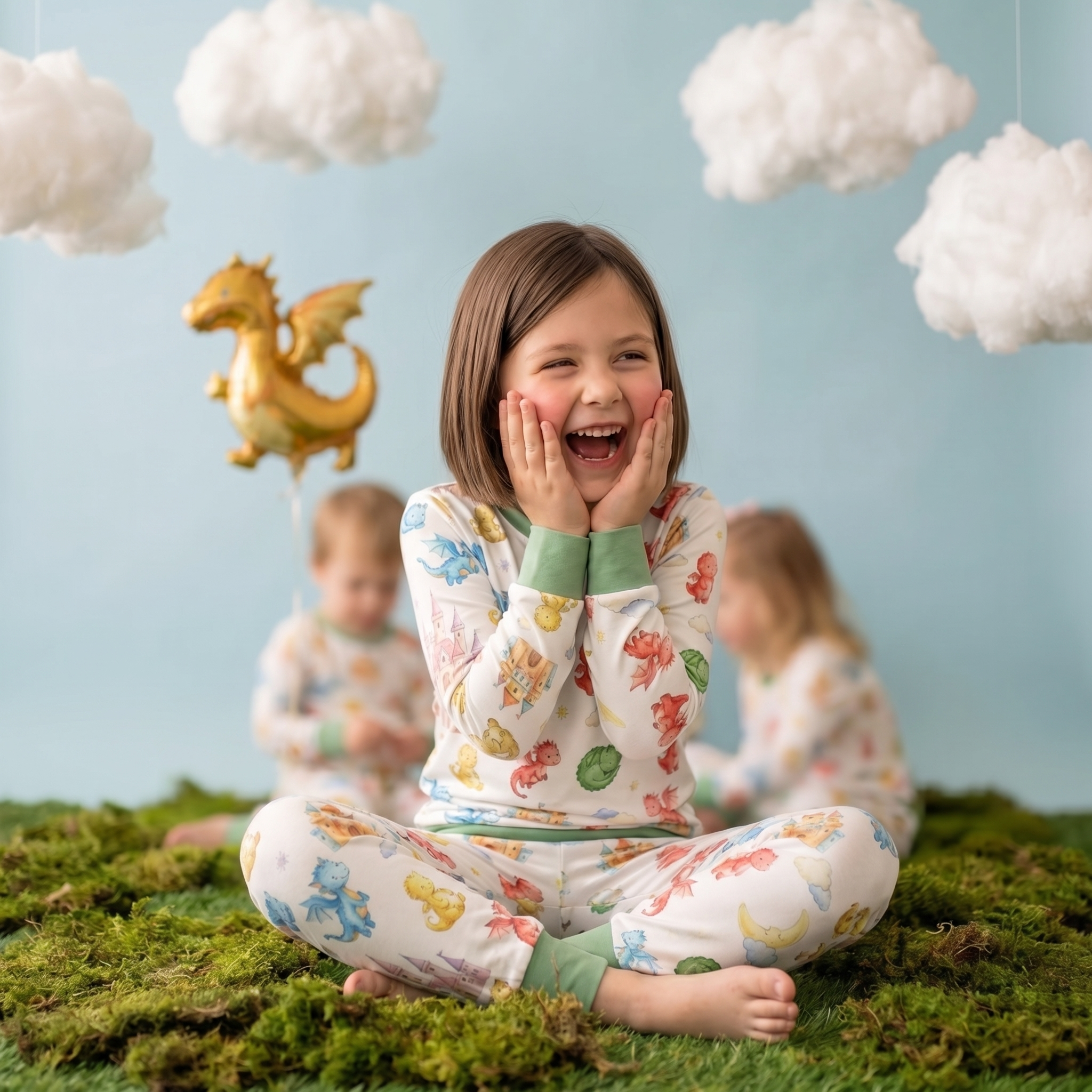 Pajama Set in Dragon Kingdom