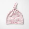 Personalized Knotted Hat in Rosy