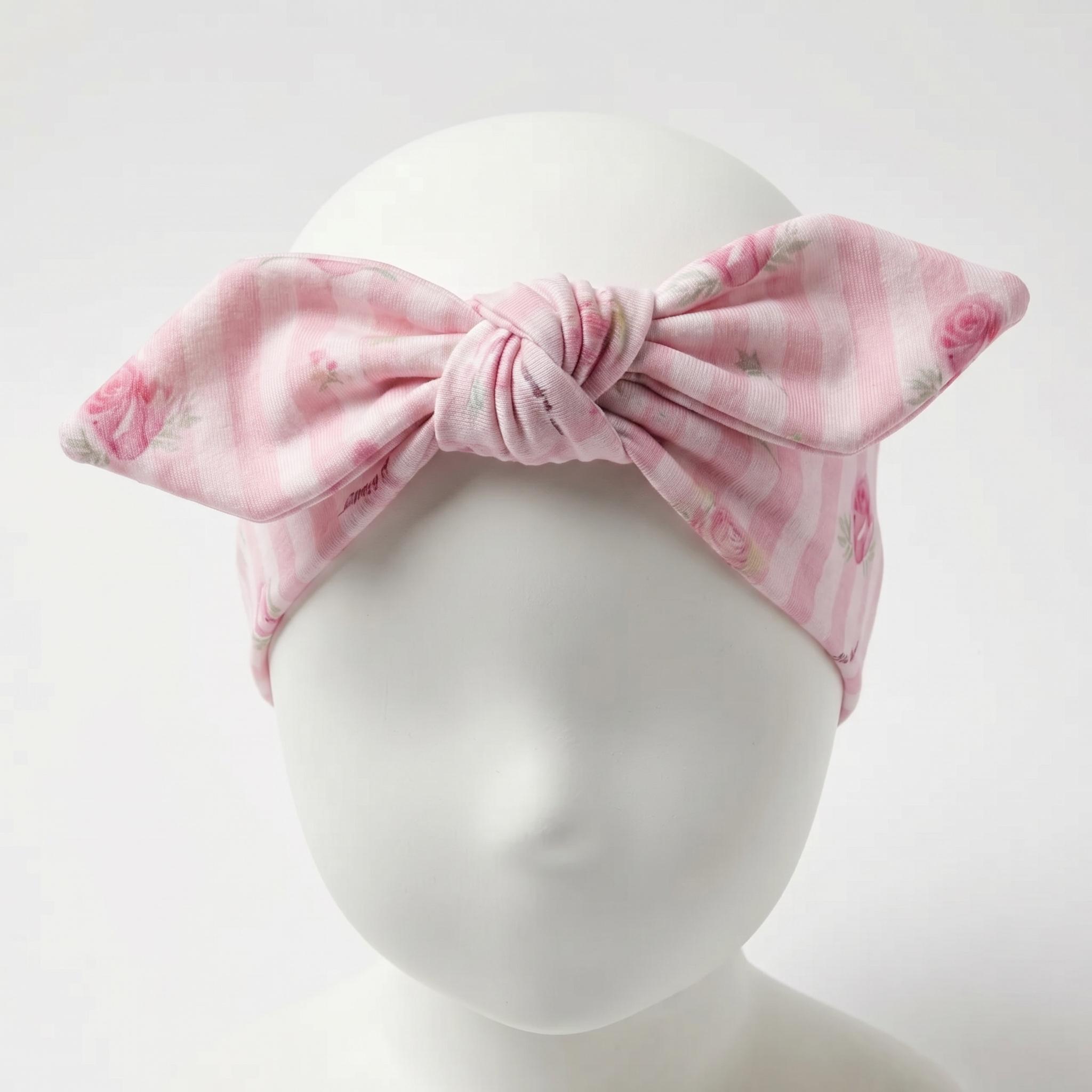 Personalized Knotted Headband in Rosy