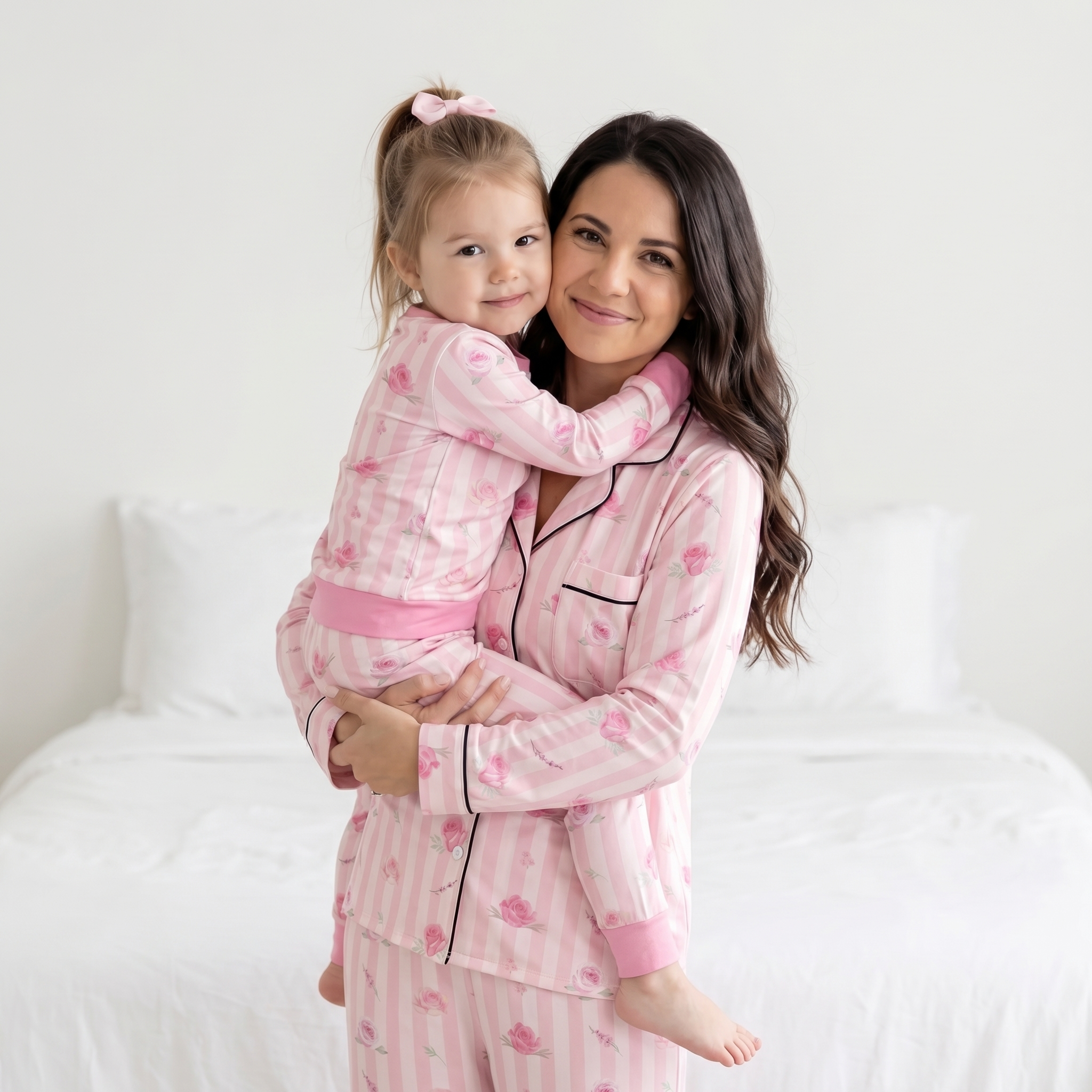 Pajama Set in Rosy