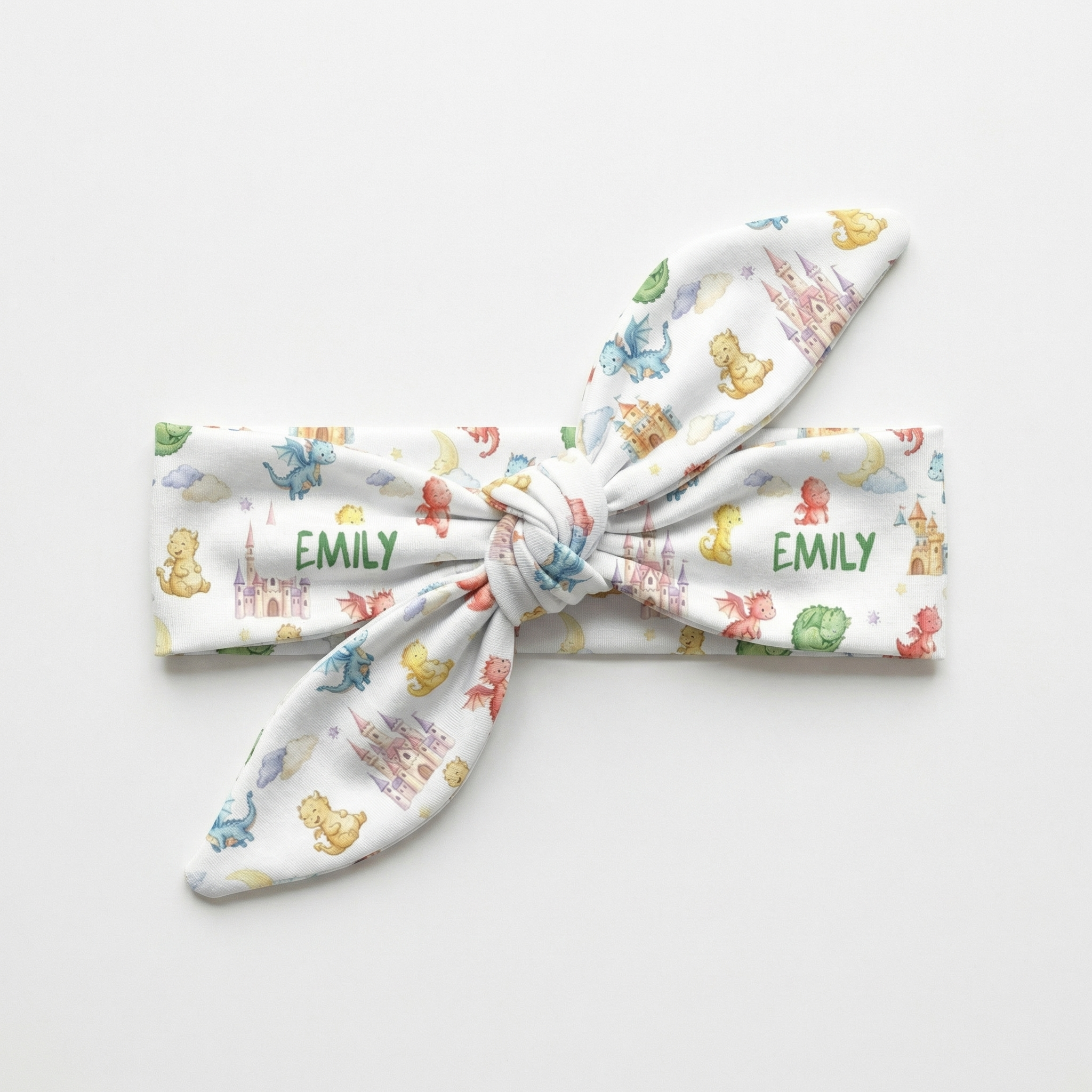 Personalized Knotted Headband in Dragon Kingdom